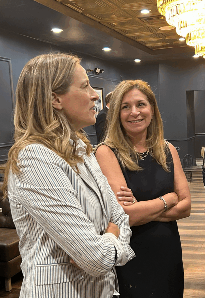 Mikie Sherrill and Trish Zita